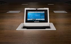 Crestron FlipTops™ set new standard in modern conference room cable management and control