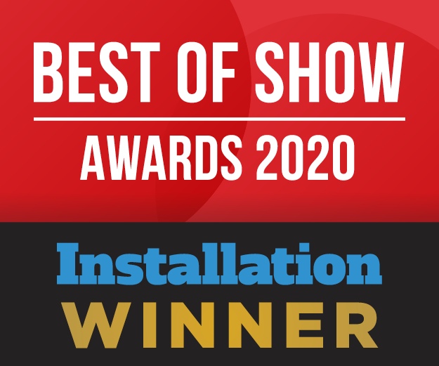 Installation Best of Show at ISE 