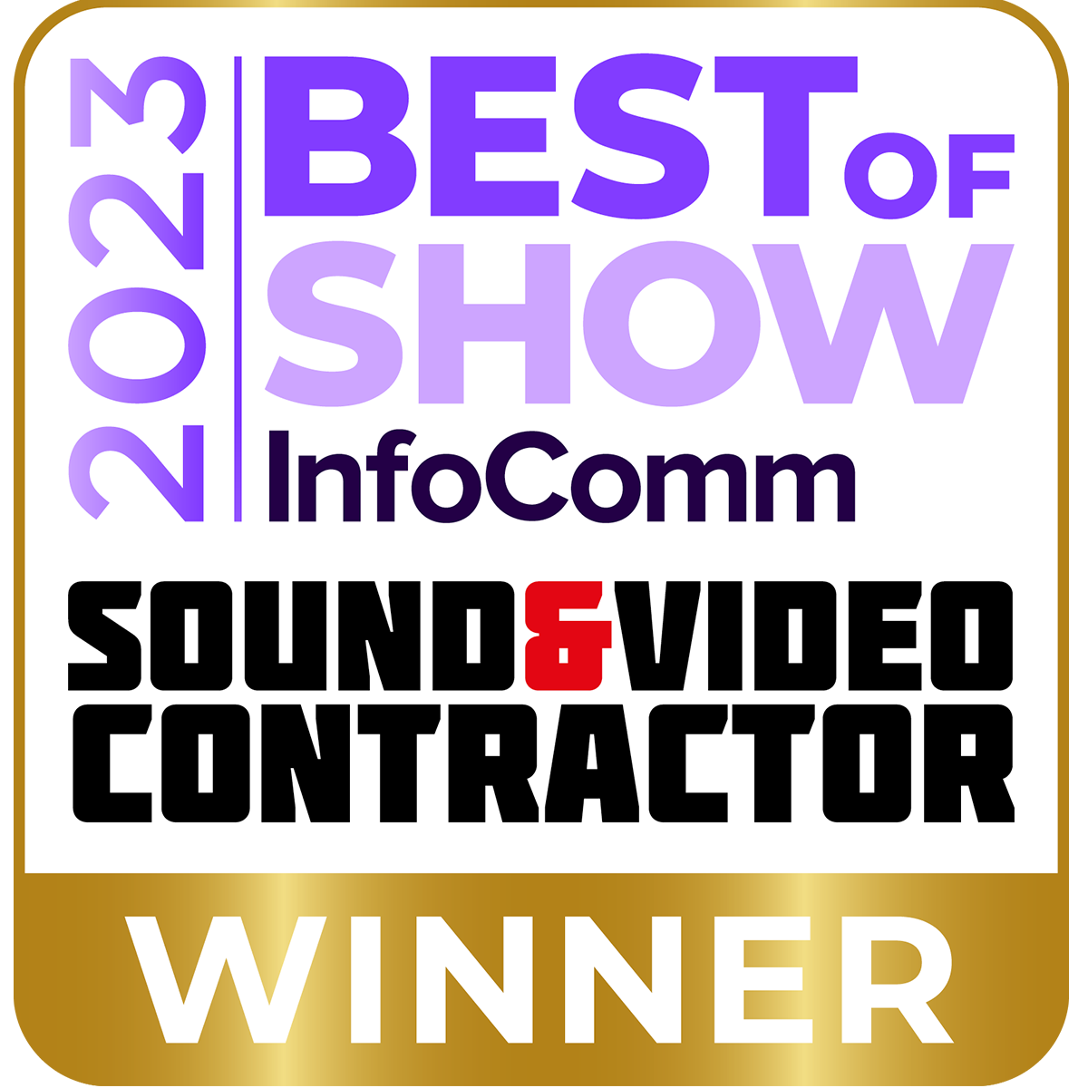 Sound & Video Contractor “Best of Show” at InfoComm 